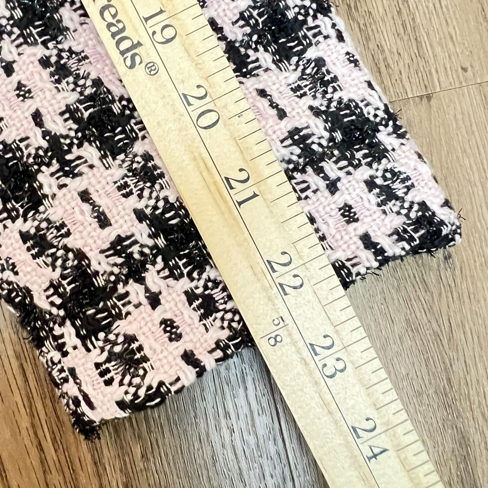 Tahari Arthur S. Levine Tweed Look Skirt Suit Jacket 8 Pencil Skirt 6 Pink Black - Picture 10 of 14